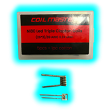Coil Master Ni80 LED Triple Clapton Coils 5stk 0.24 Ohm