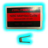 Coil Master Ni80 Mamba Coils 5stk 0.32 Ohm