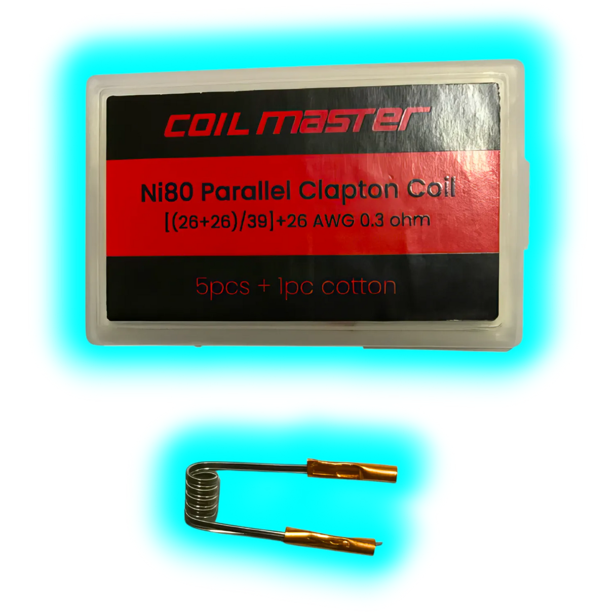 Coil Master Ni80 Parallel Clapton Coils 5stk 0.3 Ohm