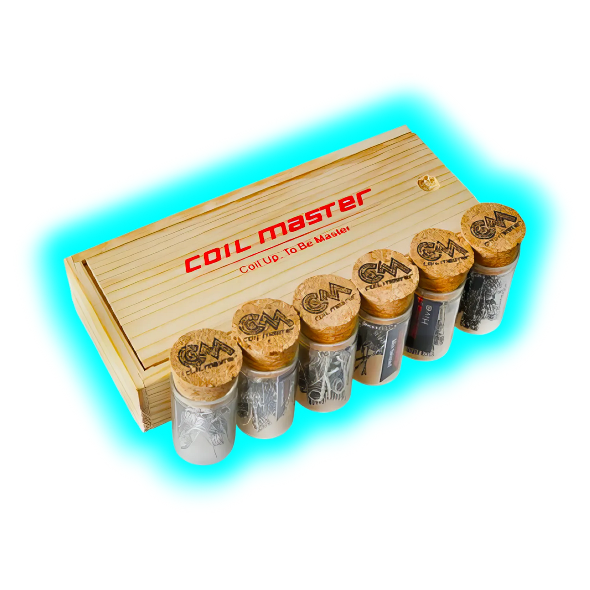 Coil Master Wooden Box Coils Flat Twisted, 0.2mm x 0.8mm x 2, 0.36±0.05
