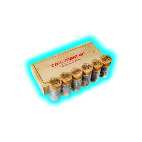 Coil Master Wooden Box Coils Fused Clapton 28ga x 2 + 32ga, 0.45