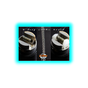 Coileria 7 Loop Celtic Braid Edelstahl Coils 0.32Ohm