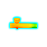 Coloured Glass Pipe Rasta 10cm