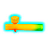 Coloured Glass Pipe Rasta 10cm