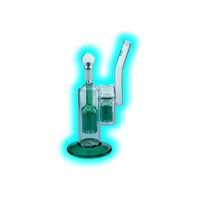 Concentrate Oil Bubbler mit eingebautem grünen 10-Arm & 8-Arm Perkolator