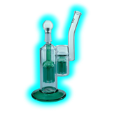 Concentrate Oil Bubbler mit eingebautem grünen 10-Arm & 8-Arm Perkolator