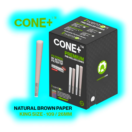 CONE+ King Size Natural Brown C Tip Filter 109/26 500pcs