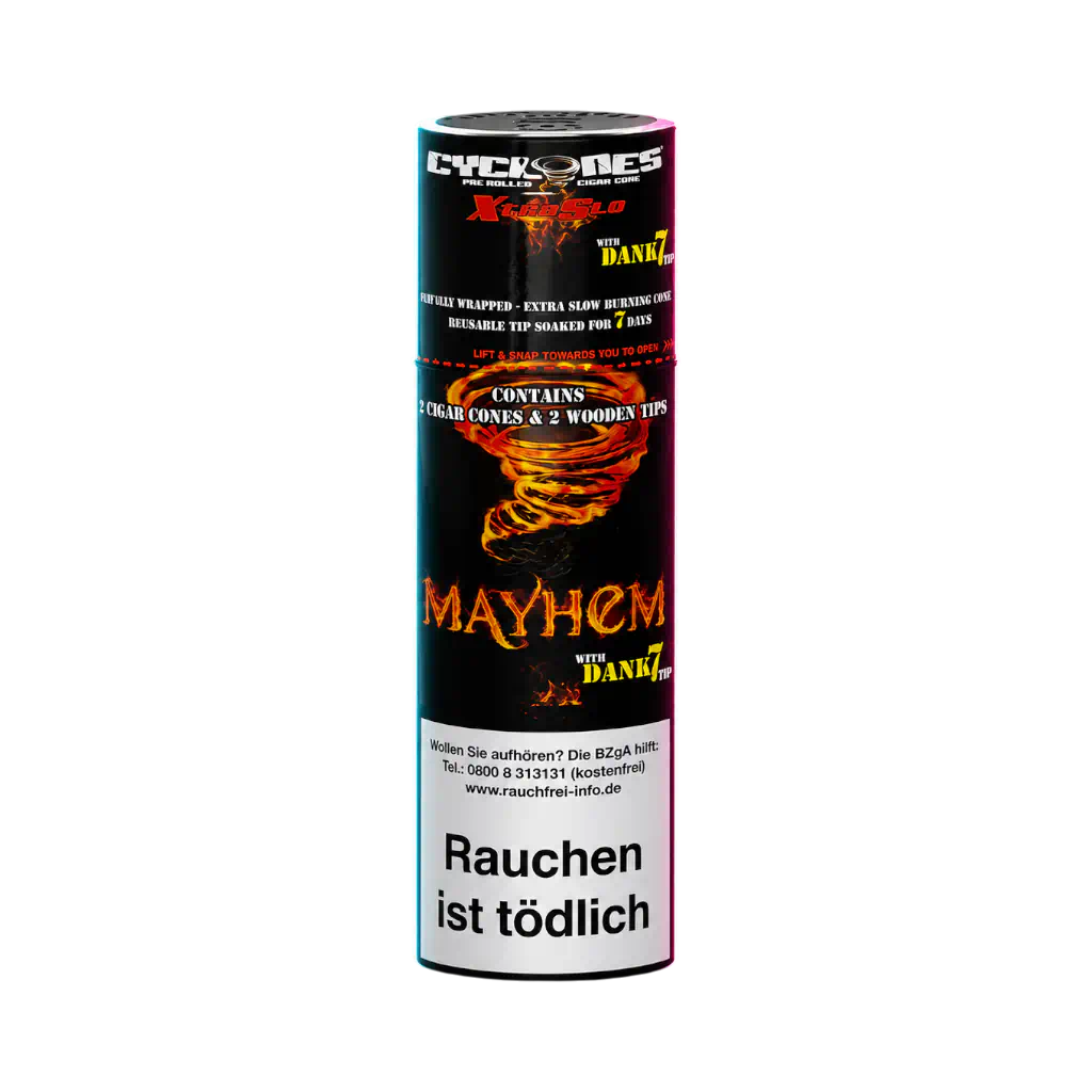 Cyclones Mayhem X-tra Slo 2 in 1 Tube Holzfilter