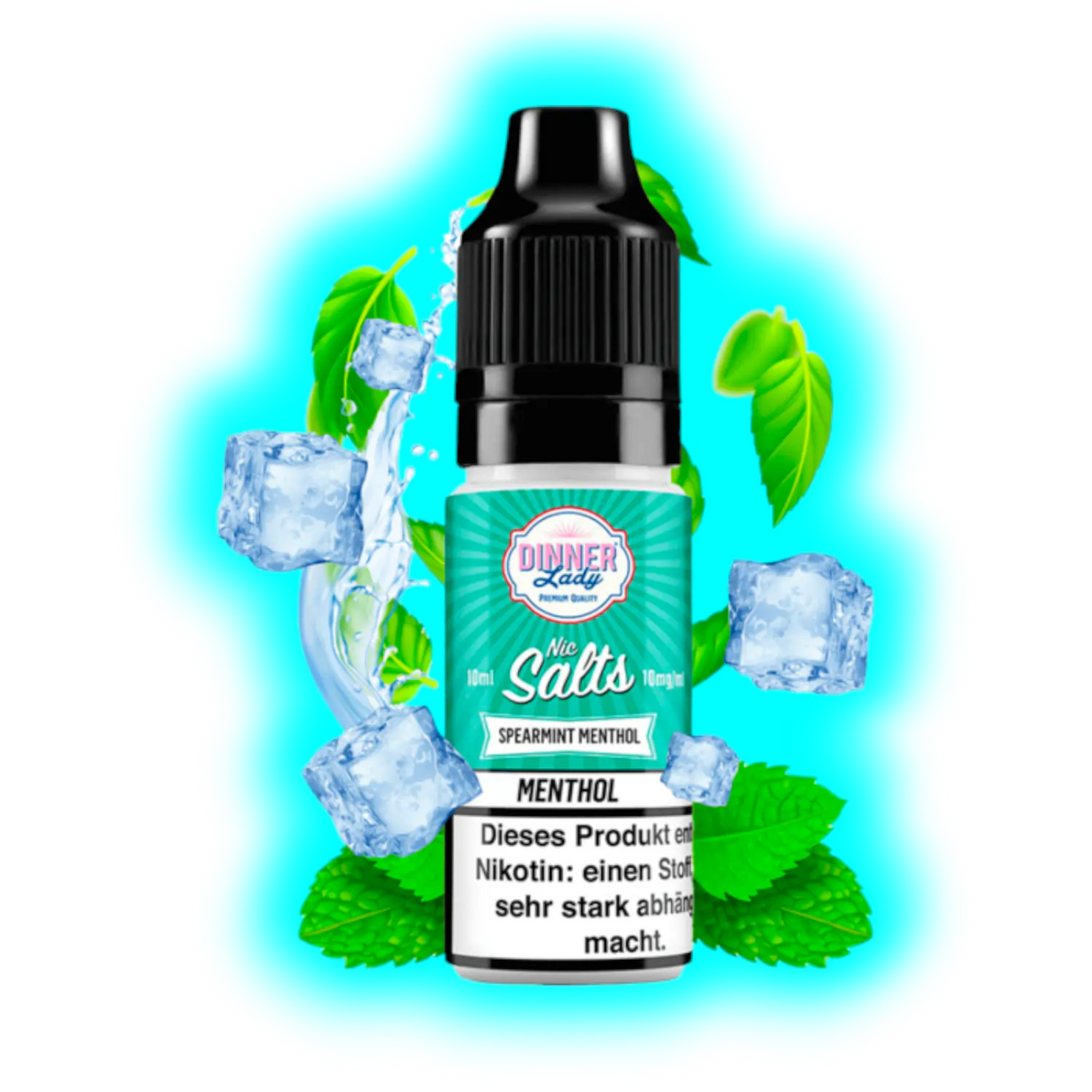 Dinner Lady Spearmint Menthol Nic Salt 10ml 10mg/ml