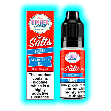 Dinner Lady Strawberry Ice Nic Salt 10ml 20mg/ml