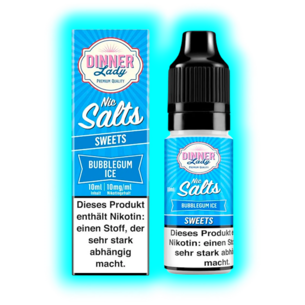 Dinner Lady Sweets Bubblegum Nic Salt 10ml 10mg/ml
