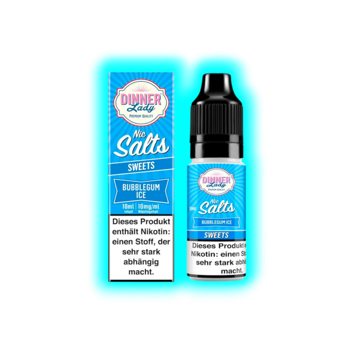 Dinner Lady Sweets Bubblegum Nic Salt 10ml 10mg/ml