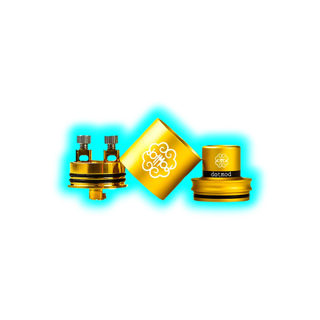 DotMod Petri V2 RDA Tank inkl. Conversion Cap Gold