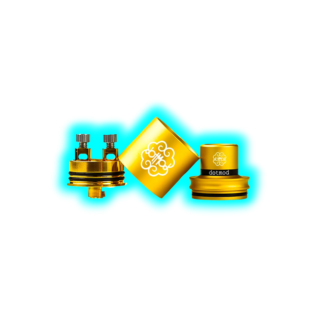DotMod Petri V2 RDA Tank inkl. Conversion Cap Gold