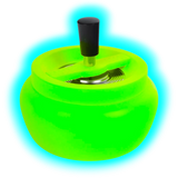 Drehaschenbecher Neon Green 13cm