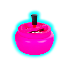 Drehaschenbecher Neon Pink 13cm