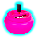 Drehaschenbecher Neon Pink 13cm