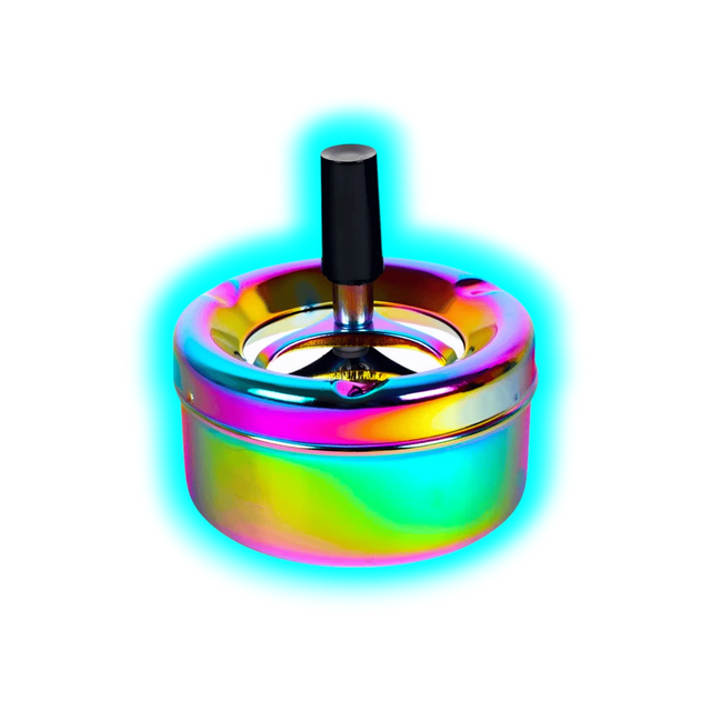 Drehaschenbecher Shiny Rainbow 9cm