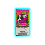 Verpackung mit der Aufschrift 'DRIFTER 20MG BAR SALTS WATERMELON APPLE' und Warnhinweisen in Deutsch, Französisch und Italienisch