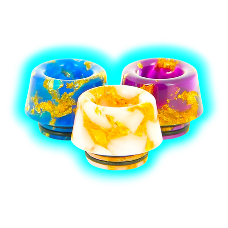 Drip Tip 810 Epoxy Resin Conical Pepit Gold TFV8-12