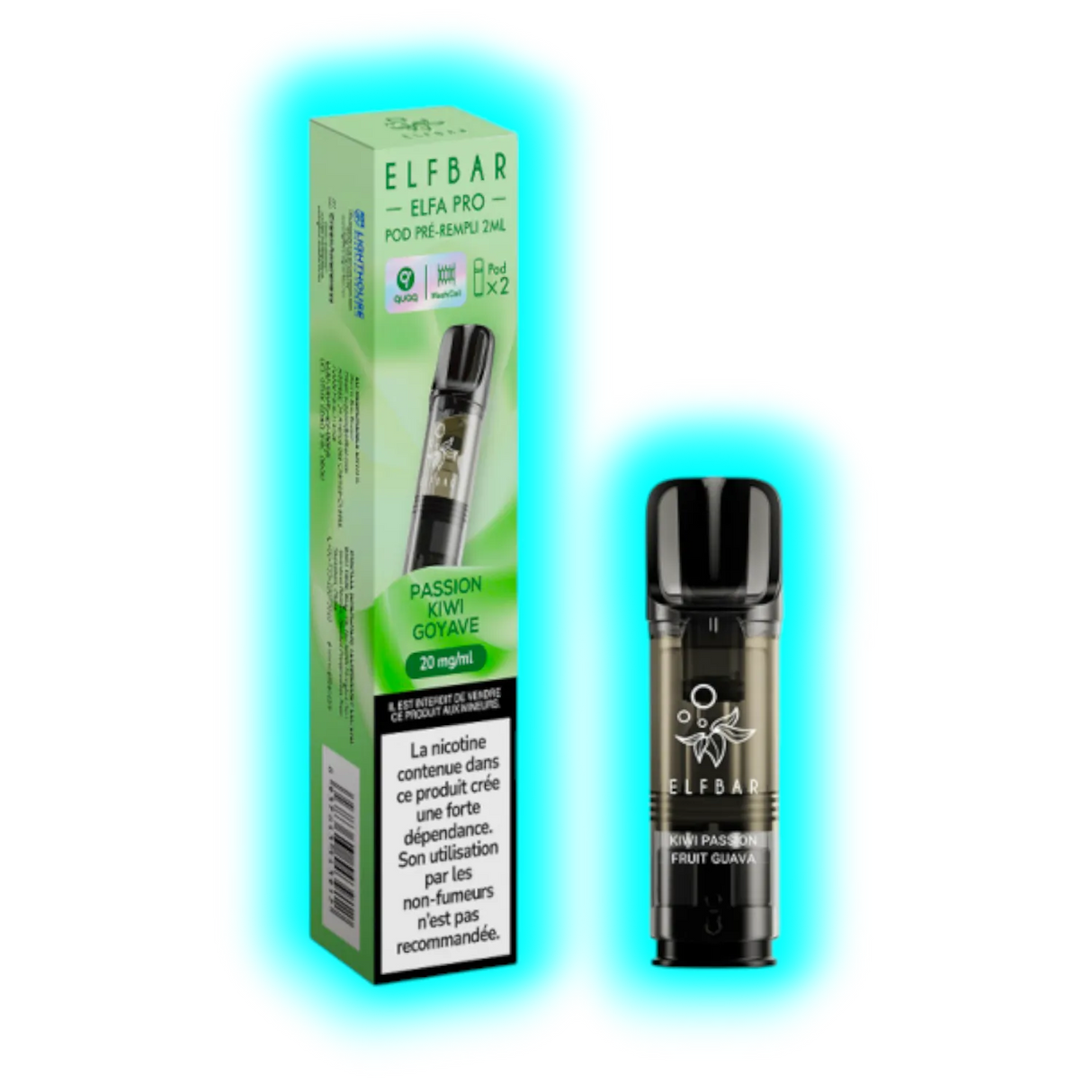 Elf Bar ELFA Pro Prefilled Pod (2 x 2ml) Passionfruit Kiwi Guava