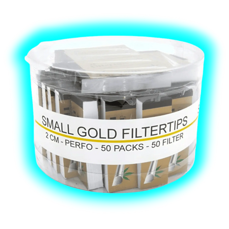 Filtertips Box Small Gold