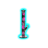 Fire Flow x Black Leaf Bong Leaves Pink 40cm