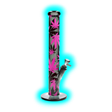 Fire Flow x Black Leaf Bong Leaves Pink 40cm