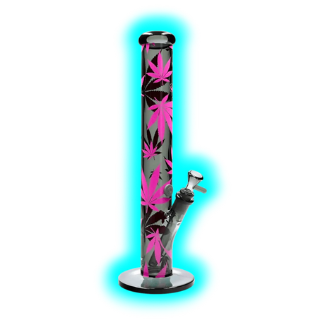 Fire Flow x Black Leaf Bong Leaves Pink 40cm
