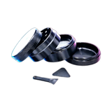 Fourtwenty Blunt Geko Aluminium Grinder Black 4Parts 50mm