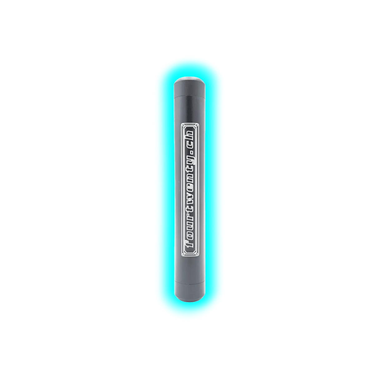 Fourtwenty Smellproof Metal Tube Big Black 15.8 x 2.3 cm