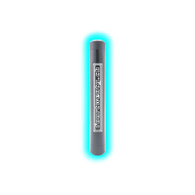 Fourtwenty Smellproof Metal Tube Big Black 15.8 x 2.3 cm