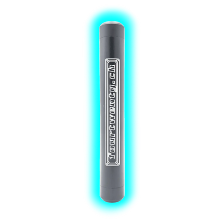 Fourtwenty Smellproof Metal Tube Big Black 15.8 x 2.3 cm
