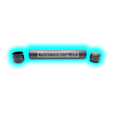 Fourtwenty Smellproof Metal Tube Big Black 15.8 x 2.3 cm