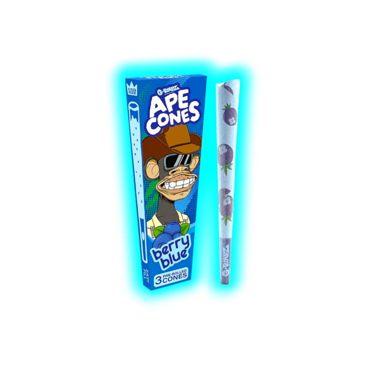 G-Rollz Ape Cones Berry Blue Pop Cones KS 3pcs