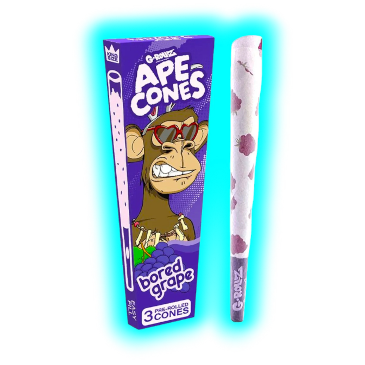 G-Rollz Ape Cones Bored Grape Pop Cones KS 3pcs