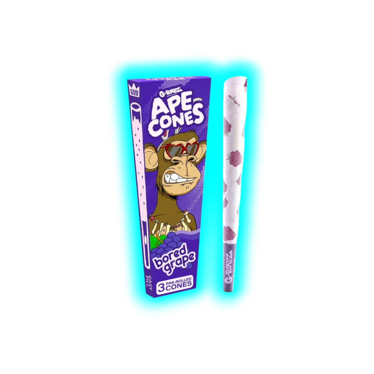 G-Rollz Ape Cones Bored Grape Pop Cones KS 3pcs