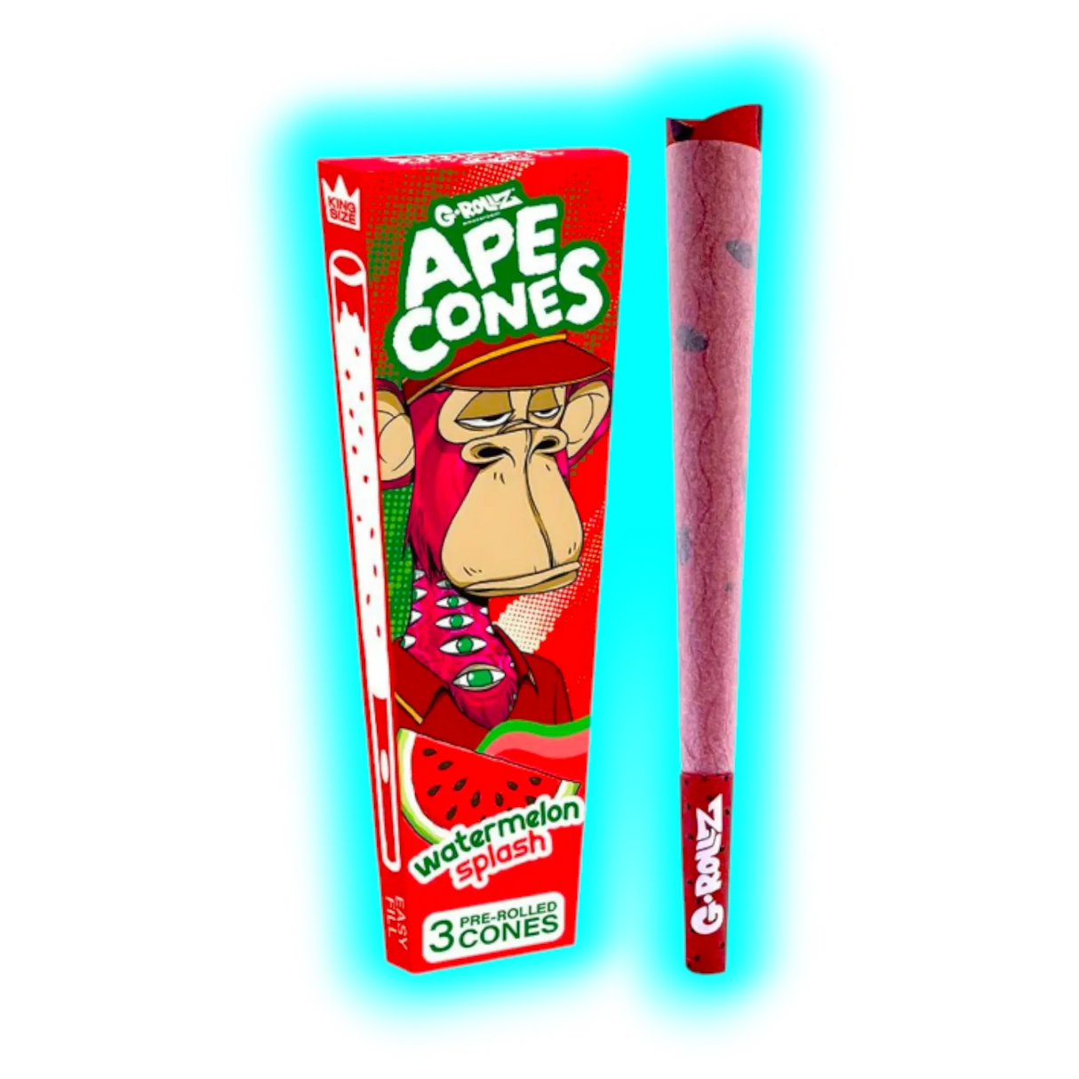 G-Rollz Ape Cones Watermelon Splash Pop Cones KS 3pcs