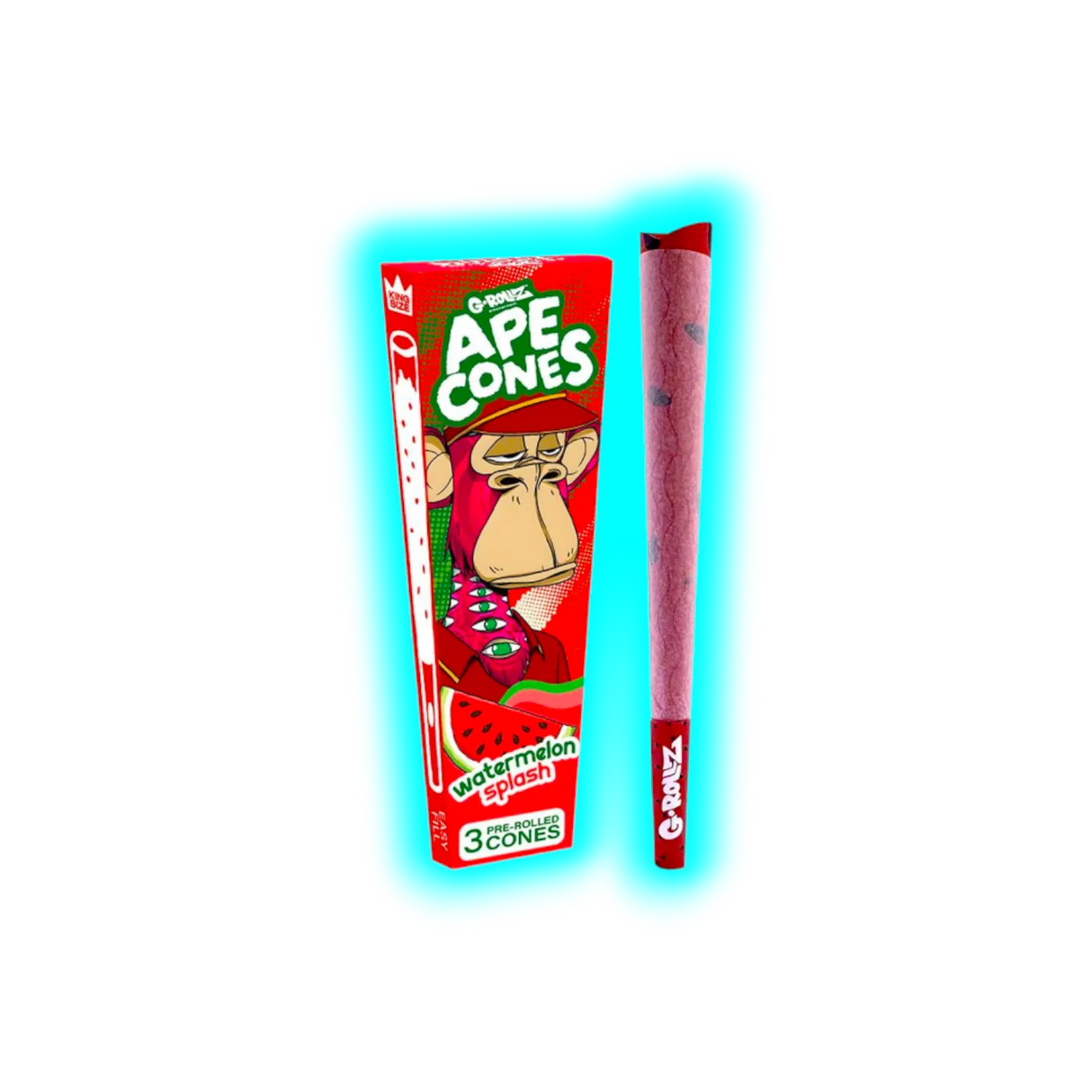 G-Rollz Ape Cones Watermelon Splash Pop Cones KS 3pcs