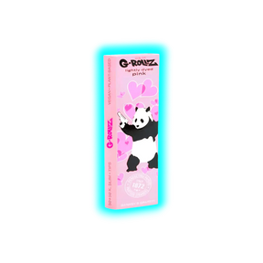 G-Rollz Banksy Panda Gunnin Lightly Dyed Pink 1 1/4 Papers + Tips