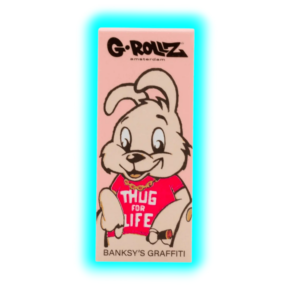 G-Rollz Banksy Thug Life Pink Filter Tips Display