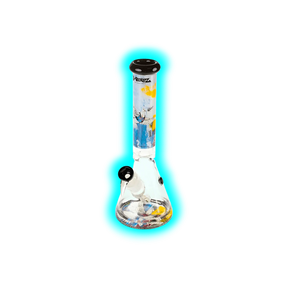 G-Rollz Banksy's 'Bulletproof Dove' - Beaker Bong White 37cm