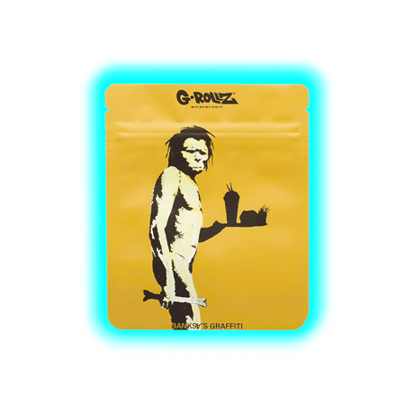 G-Rollz Banksy's Fast Food Caveman Smellproof Bags 100 x 125mm 8pcs