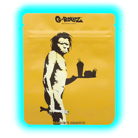 G-Rollz Banksy's Fast Food Caveman Smellproof Bags 100 x 125mm 8pcs