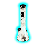 G-Rollz Banksy's 'Flower Thrower' - Beaker Bong White 37cm