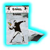 G-Rollz Banksy's Flower Thrower Smellproof Bags 100 x 150mm 6pcs