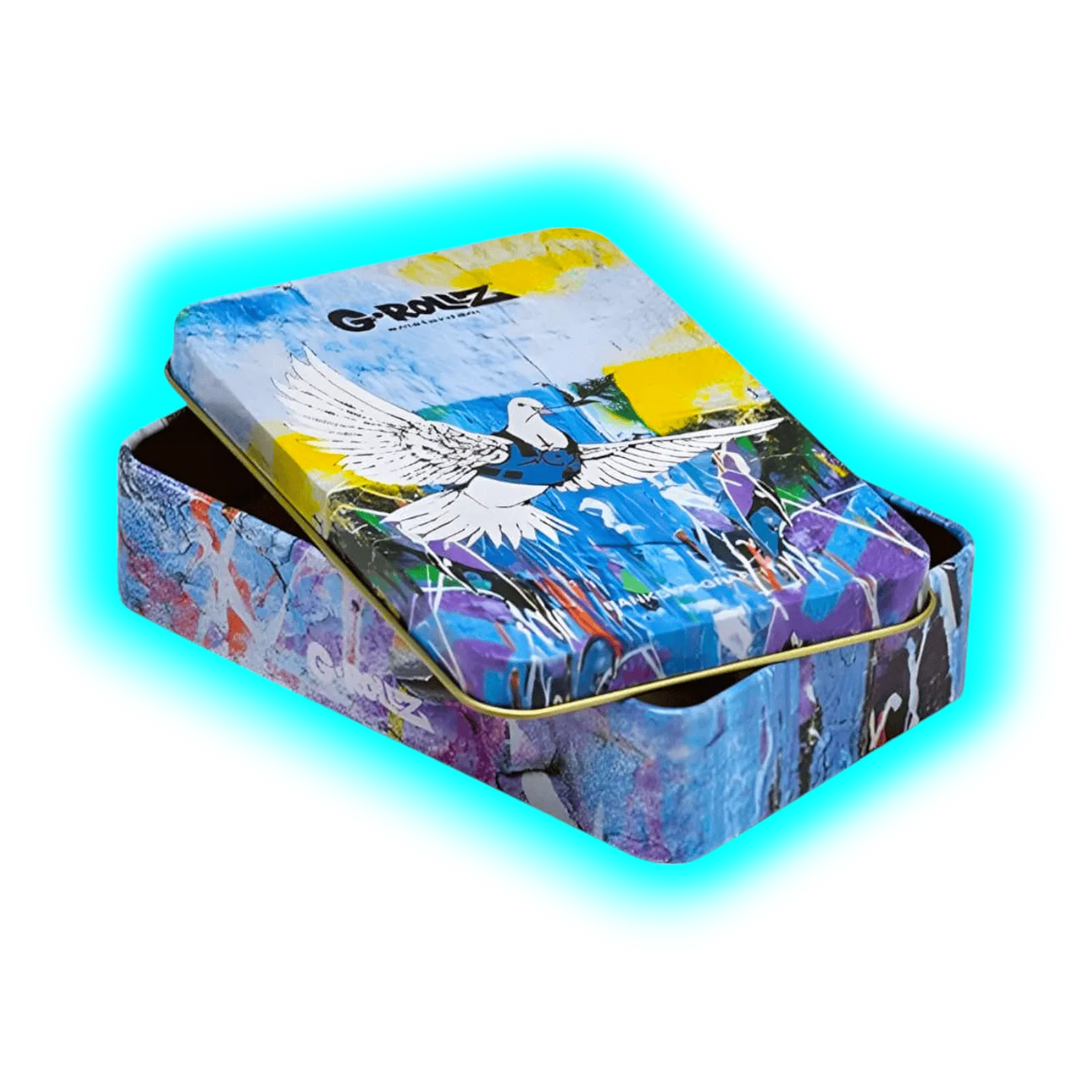 G-Rollz | Banksy’s Graffiti Armored Dove Storage Box Large 13x8.5x3cm