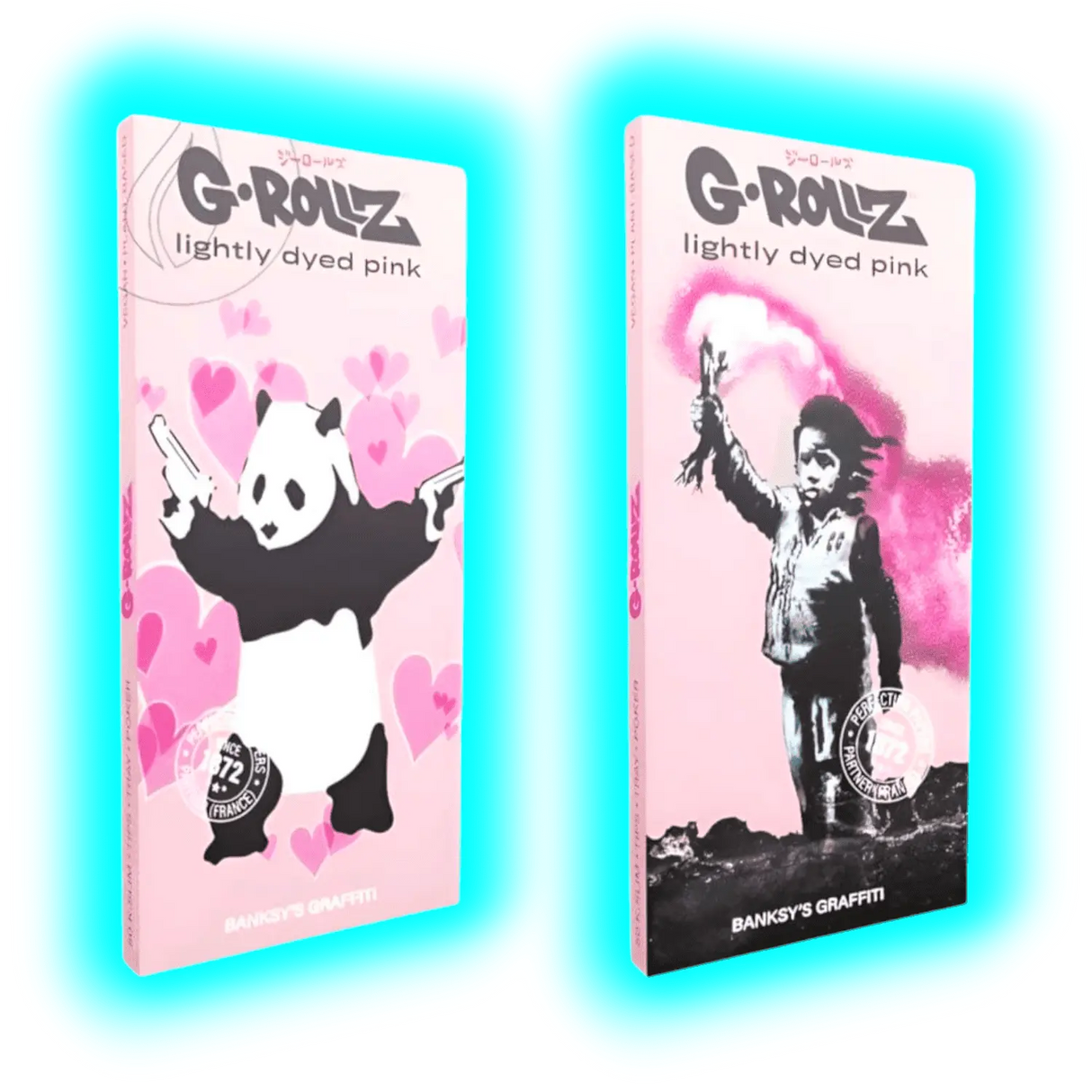 G-Rollz Banksy’s Graffiti Set 1 Lightly Dyed Pink KS Papers ASS 1pc