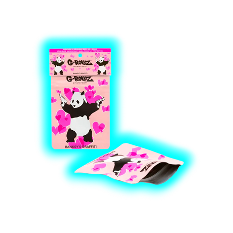 G-Rollz Banksy's Panda Gunnin Smellproof Bags 65 x 85mm 8pcs