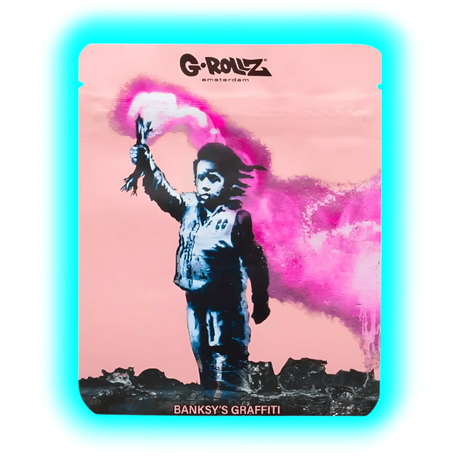 G-Rollz Banksy's Torch Boy Smellproof Bags 100 x 125mm 8pcs